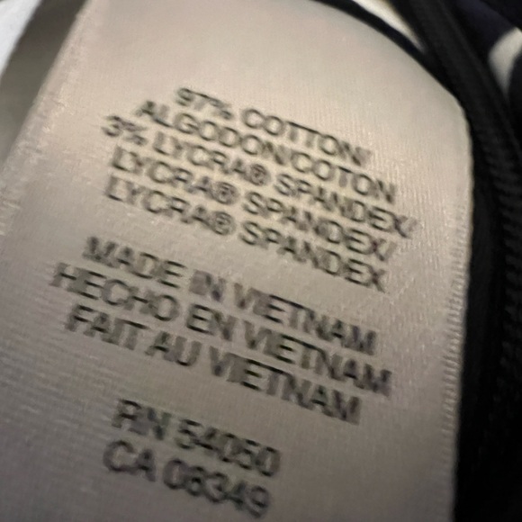 Anne Klein Blue and White Pencil Skirt Mini Length - Picture 5 of 5